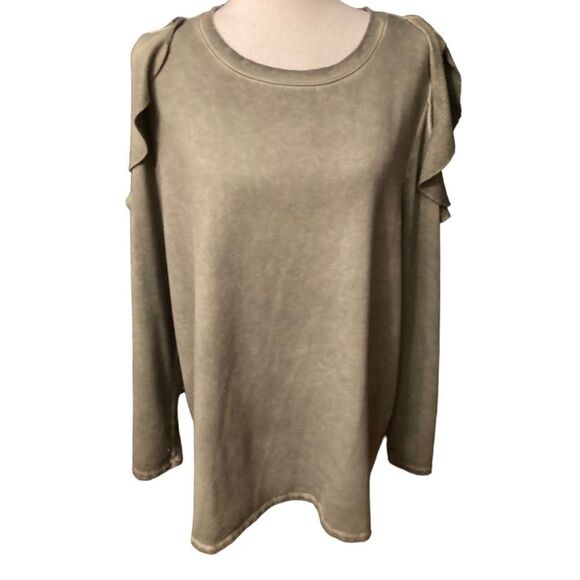 Lane Bryant Cold Shoulder Sweatshirt - Picture 1 of 12